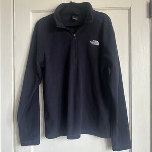 The North Face Textured Quarter Zip Jacket Black Men’s Large